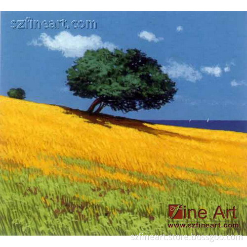 Abstract Landscape Oil Painting